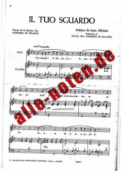Seis Baladas For Voice And Piano von Isaac Albeniz 
