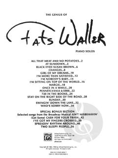 Genius of Fats Waller von Thomas "Fats" Waller 