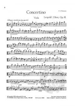 Concertino In D Minor op. 81 von Leopold Josef Beer 