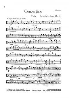 Concertino In D Minor op. 81 von Leopold Josef Beer 