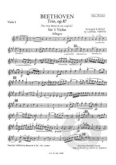 Trio op. 87 von Ludwig van Beethoven 
