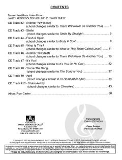 Bass Lines Aebersold Vol. 15 - Payin' Dues (Jamey Aebersold) 