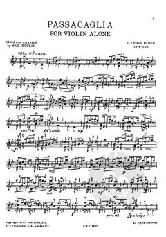 Passacaglia von Heinrich Ignaz Franz Biber 