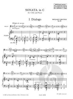Sonata in C-Dur op. 65 von Benjamin Britten 