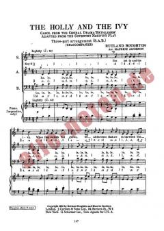 Boughton Holly And The Ivy SAB 