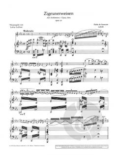 Zigeunerweisen op. 20 von Pablo de Sarasate 
