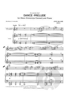 Dance Prelude From Oboe D'amore For Oboe And Piano von John McCabe im Alle Noten Shop kaufen