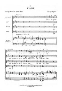 3 Songs Of Praise von George Dyson 