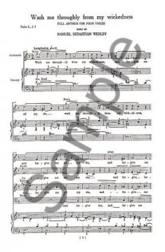 Wash Me Throughly von Samuel Sebastian Wesley 