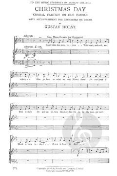 Christmas Day von Gustav Holst 
