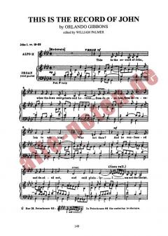 This Is The Record Of John (Alto Verse) von Orlando Gibbons 