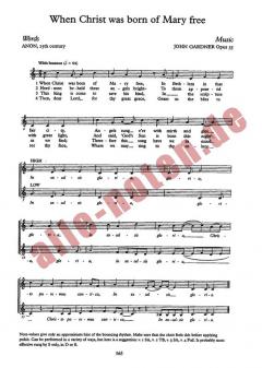 When Christ Was Born Of Mary Free von John Gardner 