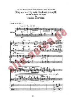 Sing We Merrily Unto God von Sidney Campbell 