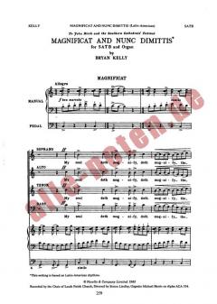 Magnificat And Nunc Dimittis (Latin American) von Bryan Kelly 