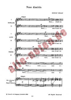 Nunc Dimittis von Gustav Holst 