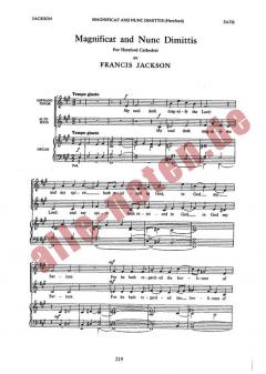 Magnificat & Nunc Dimittis von Francis Jackson 