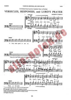 Versicles, Responses And Lord's Prayer von Herbert Sumsion 
