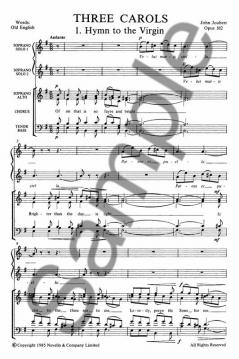 Three Carols Op. 102 von John Joubert 