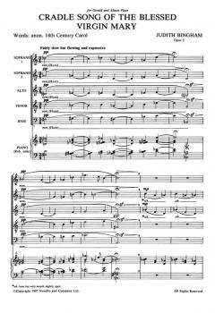 Cradle Song Of The Blessed Virgin Mary von Judith Bingham 