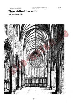 Thou Visitest The Earth von Maurice Greene 