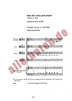 Hear The Voice And Prayer von Thomas Tallis 