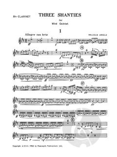 Three Shanties Op. 4 Wind Quintet (Malcolm Arnold) 