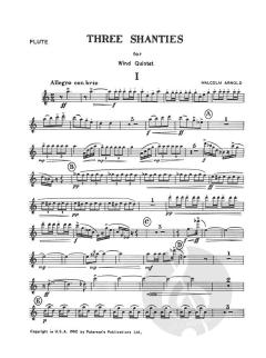 Three Shanties Op. 4 Wind Quintet (Malcolm Arnold) 