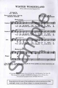 Winter Wonderland (Felix Bernard) 