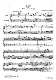Duo For Flute And Clarinet von Antoni Szalowski für Holzbläser Duo im Alle Noten Shop kaufen
