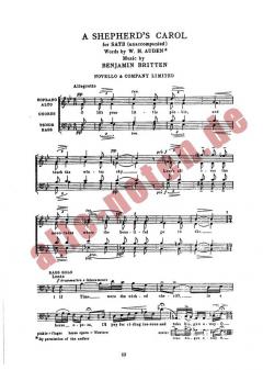 Shepherd's Carol von Benjamin Britten 