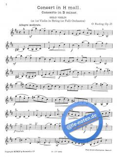 Concerto in B Minor Op.35 von Oskar Rieding 