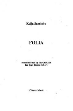 Folia von Kaija Saariaho 