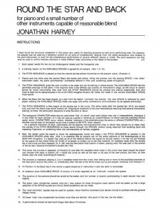 Round The Star And Back von Jonathan Harvey 