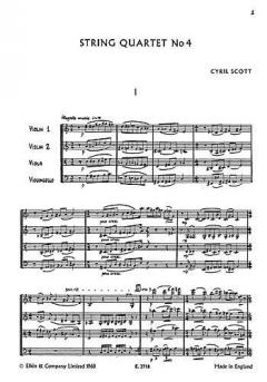 String Quartet No. 4 von Cyril Scott 
