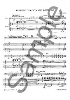 Prelude, Toccata And Postlude For Cello von Kalevi Aho im Alle Noten Shop kaufen