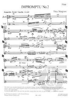 Impromptu No.2 von Thea Musgrave für Holzbläser Trio (Stimmensatz) im Alle Noten Shop kaufen