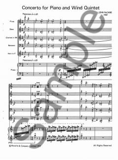 Concerto For Piano And Wind Quintet von John McCabe 