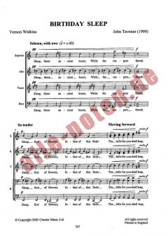 Birthday Sleep (John Tavener) 