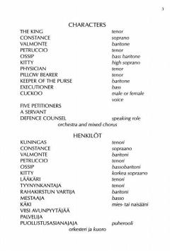 The Palace Opera von Aulis Sallinen 