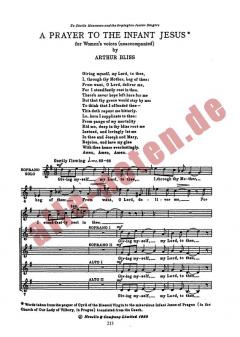 Prayer To The Infant Jesus von Arthur Bliss 