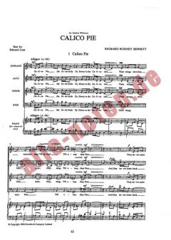 Calico Pie von Richard Rodney Bennett 
