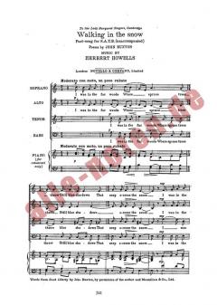 Walking In The Snow von Herbert Howells 