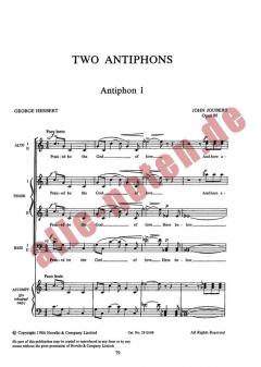 Two Antiphons von John Joubert 