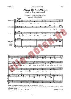 Away In A Manger For SSA Chorus von Ronald Corp 