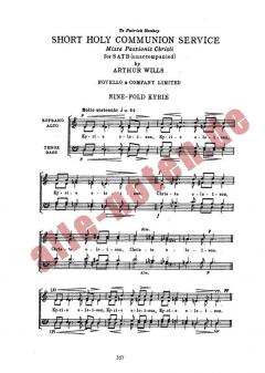 Short Holy Communion Service von Arthur Wills 