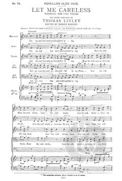 Let Me Careless von Thomas Linley 
