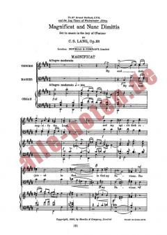 Magnificat & Nunc Dimittis von Craig Sellar Lang 
