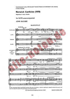 Magnificat & Nunc Dimittis von John McCabe 