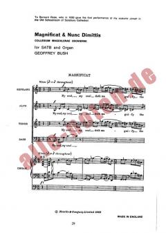 Magnificat & Nunc Coll Magdalanae von Geoffrey Bush 