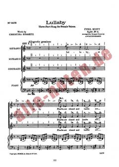 Lullaby von Cyril Scott 